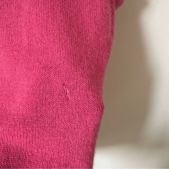 Calypso Pink Cashmere Knit Sweater Vest Size M - Picture 5 of 5